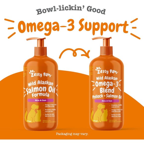 Wild Alaskan Omega-3 Blend Pollock + Salmon Oil for Dogs and Cats- Skin and Coat - Picture 6 of 7